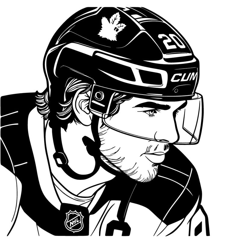 realistic toronto maple leafs player