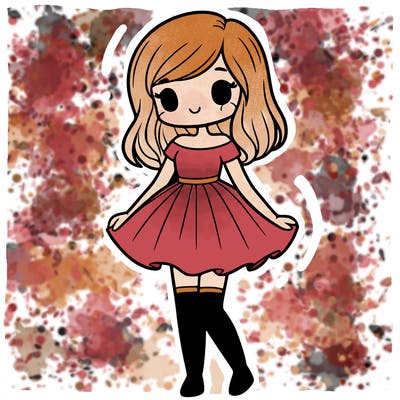 a girl who wears a short dress