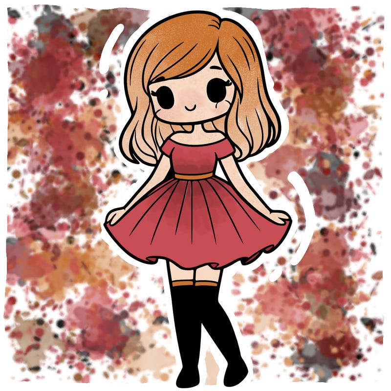 a girl who wears a short dress