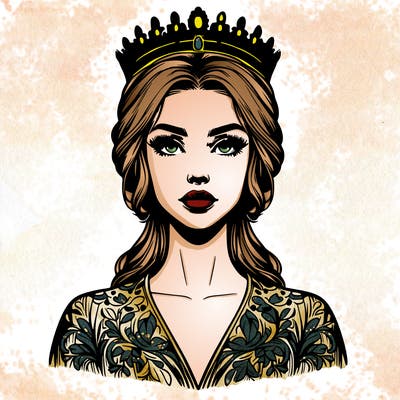 realistic beautiful queen