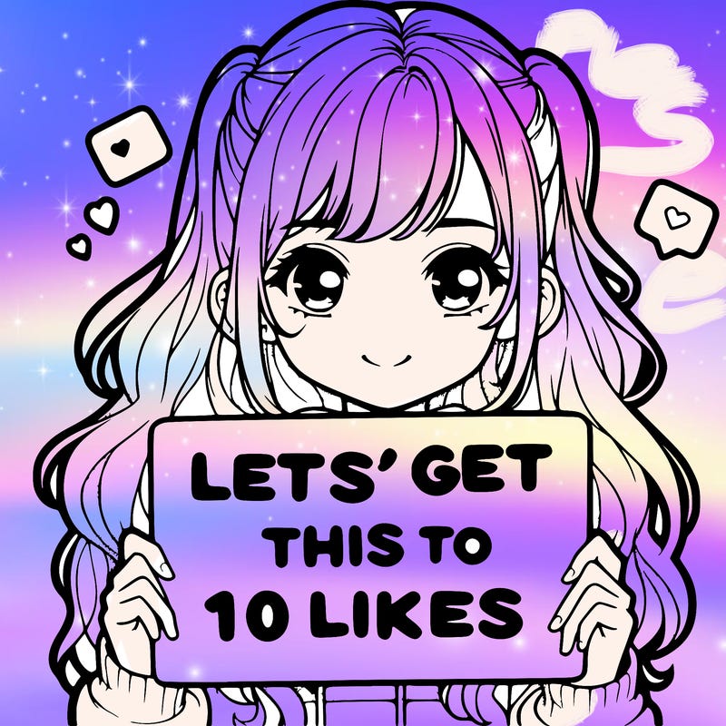 girl holding up sign that says let’s get this to 10 likes realistic