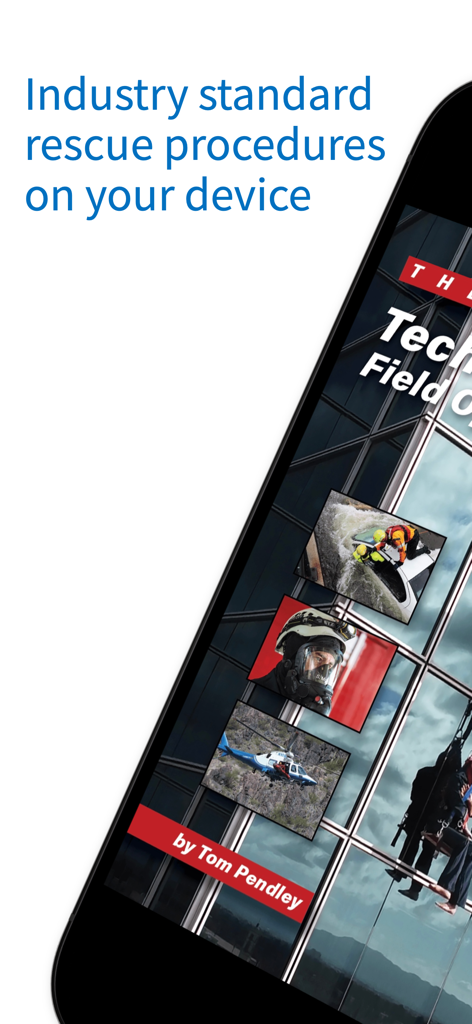 DRR Rescue - DRR Rescueアプリ画面にモバイルデバイス上の業界標準レスキュー手順が表示されています