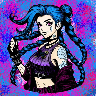 realistic arcane league of legends jinx