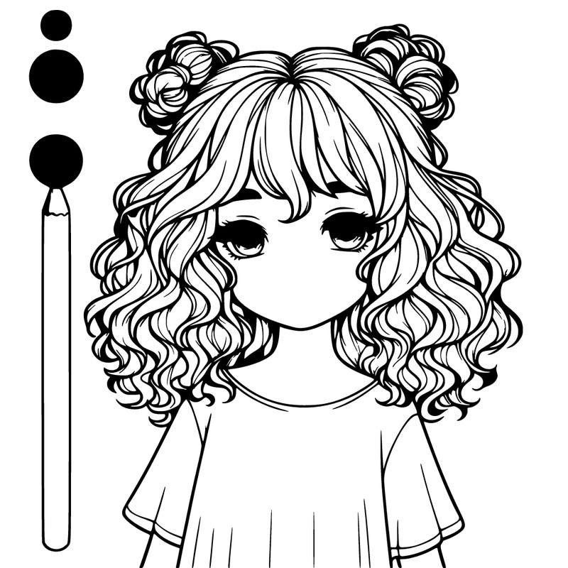 realostic gurl curly cute hair