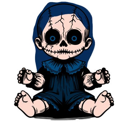 creepy doll