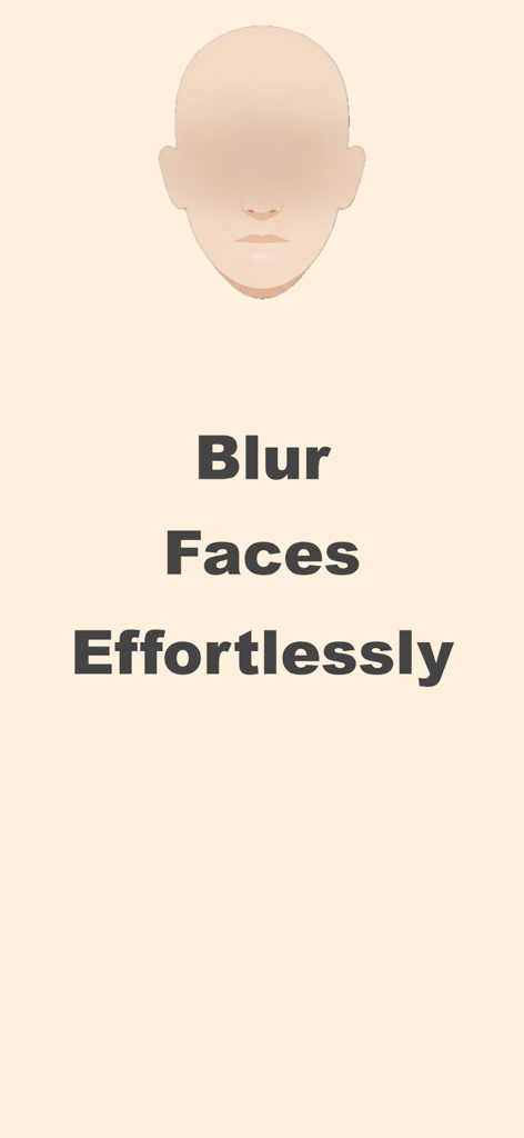 Gráfico ilustrando o desfoque de rostos sem esforço para privacidade em fotos.