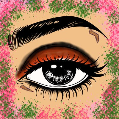 eye closed realistic