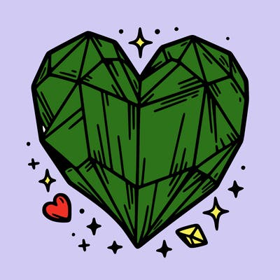 crystal heart