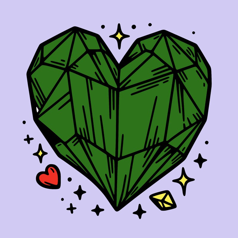 crystal heart