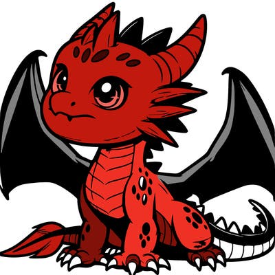 fierce baby night dragon