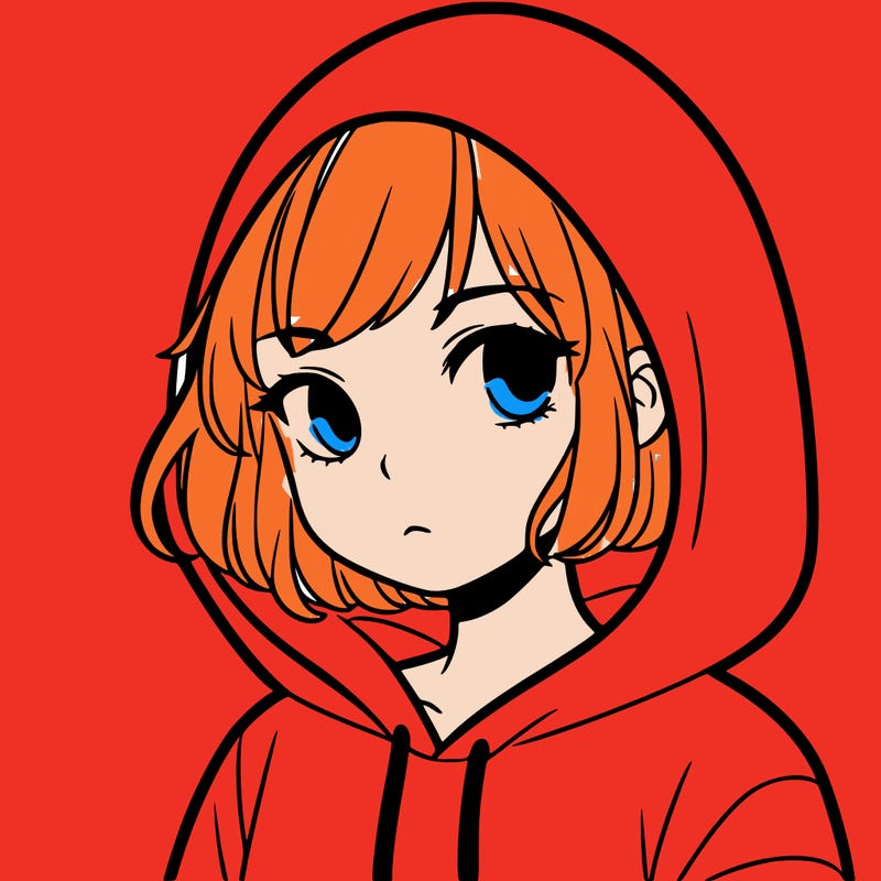 girl with short hair in hoodie