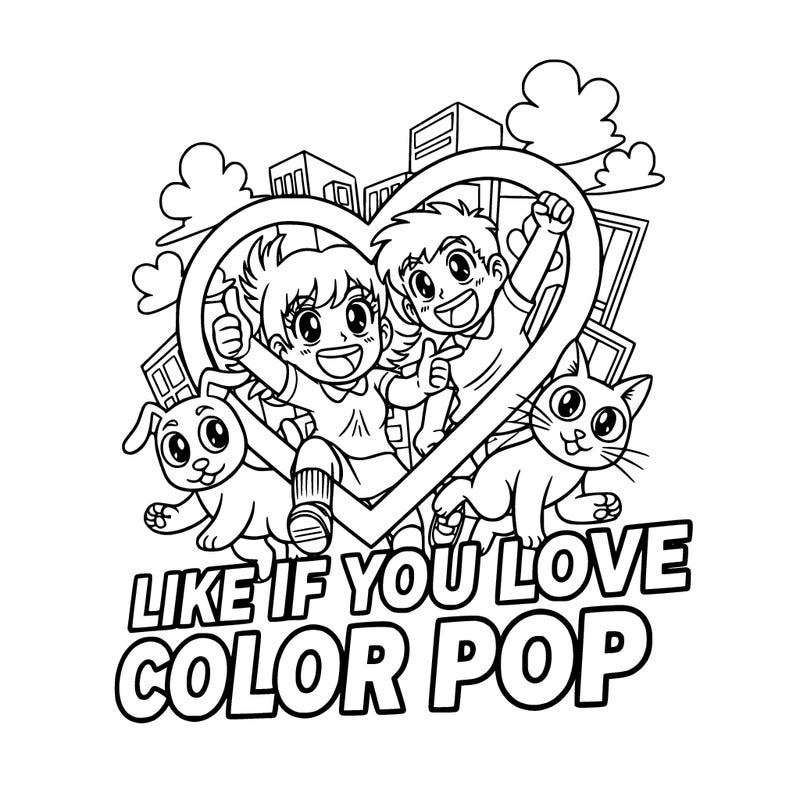 like if you love color pop in a heart