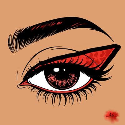 eye closed realistic