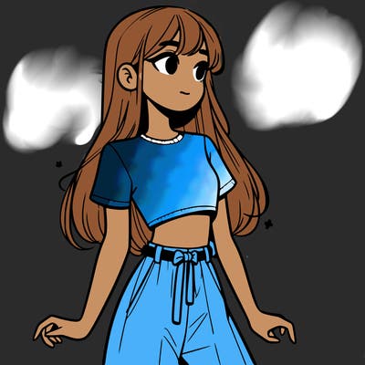 girl in a cute crop top