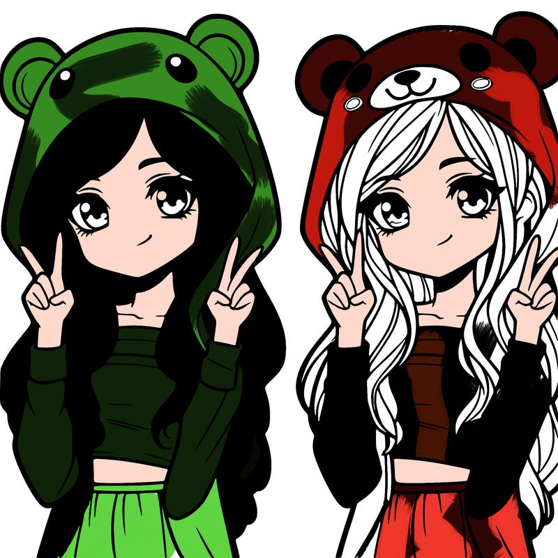 teen girl in animal costume