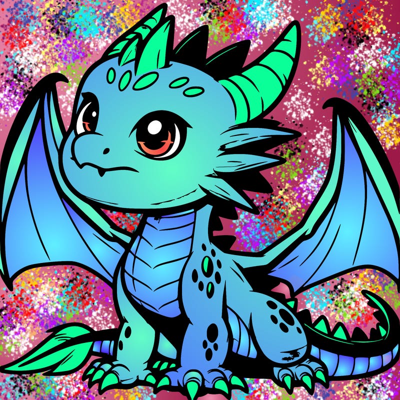 fierce baby night dragon