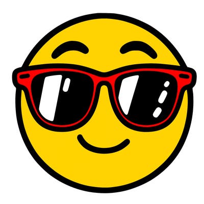 emoji with sunglasses