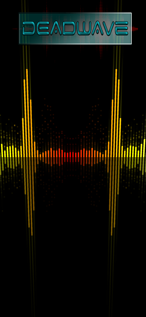 DeadWave - DeadWave app logo and colorful audio waveform visualization for paranormal research