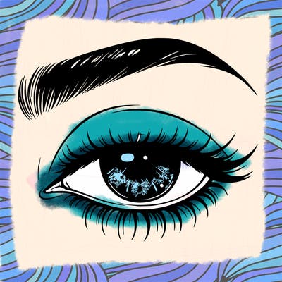 eye closed realistic