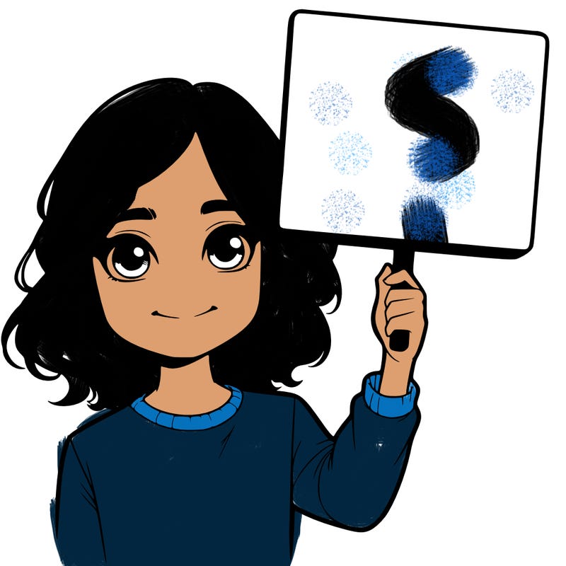 realistic girl holding up a sign