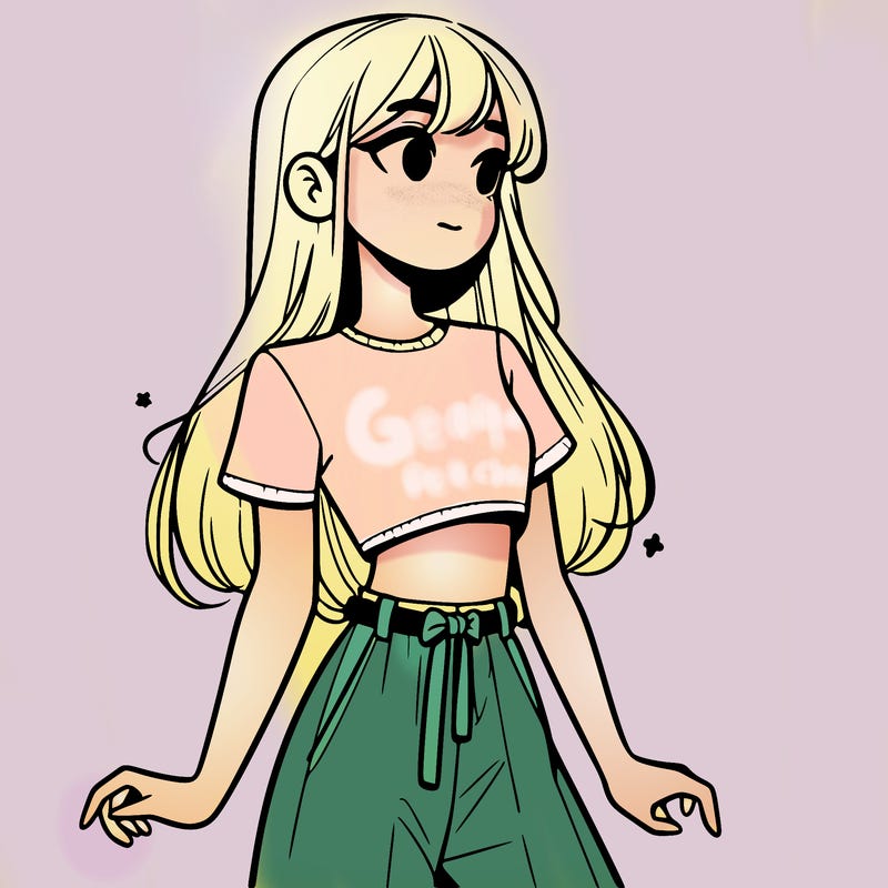 girl in a cute crop top