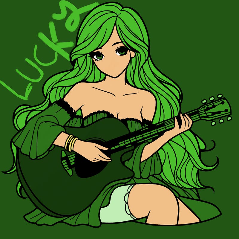 beautiful girl playing the guitar