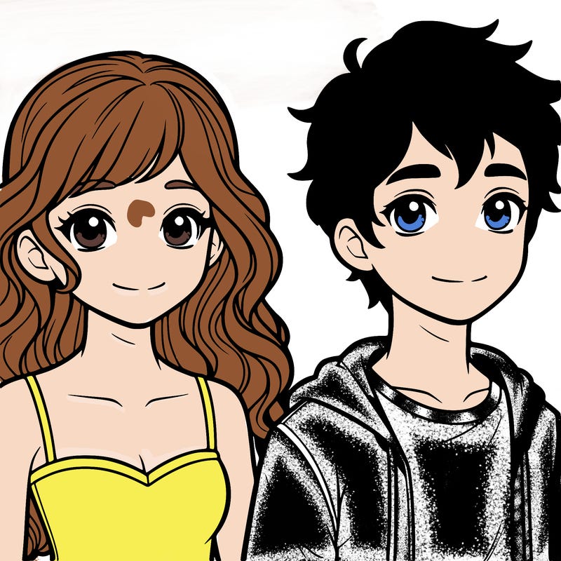 teenage girl and boy