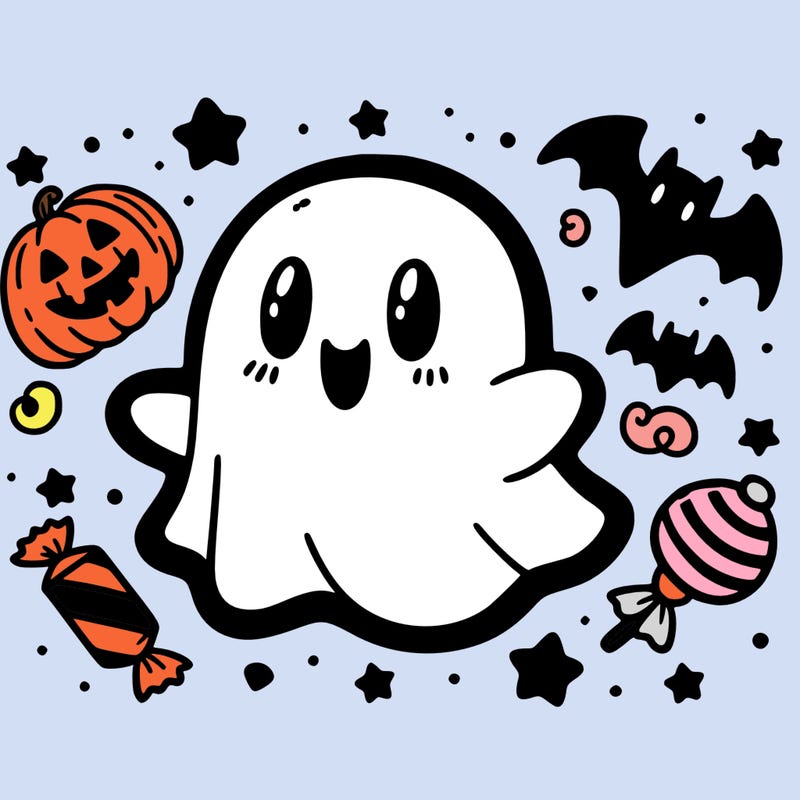 halloween cute little ghost