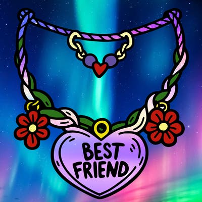 best friend necklace