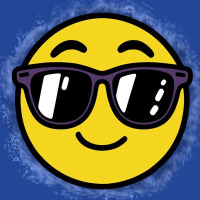 emoji with sunglasses