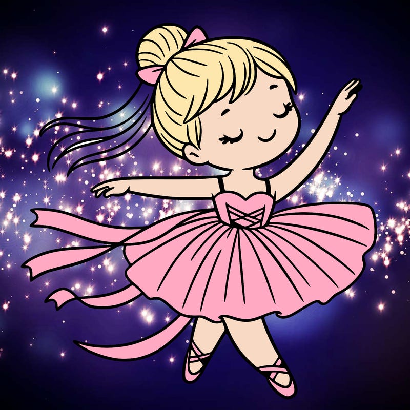 dancing girl in a ballet dress