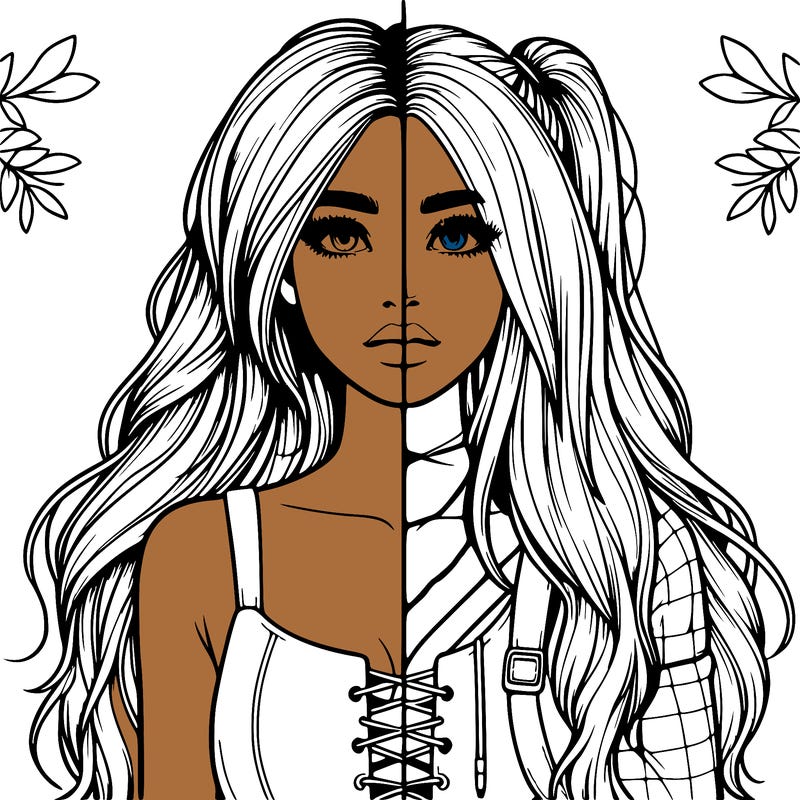 realistic girl split