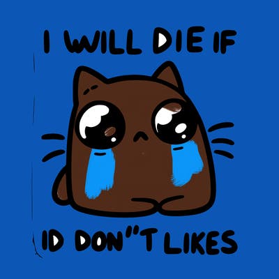 a cat that will die if we don’t get 10 likes