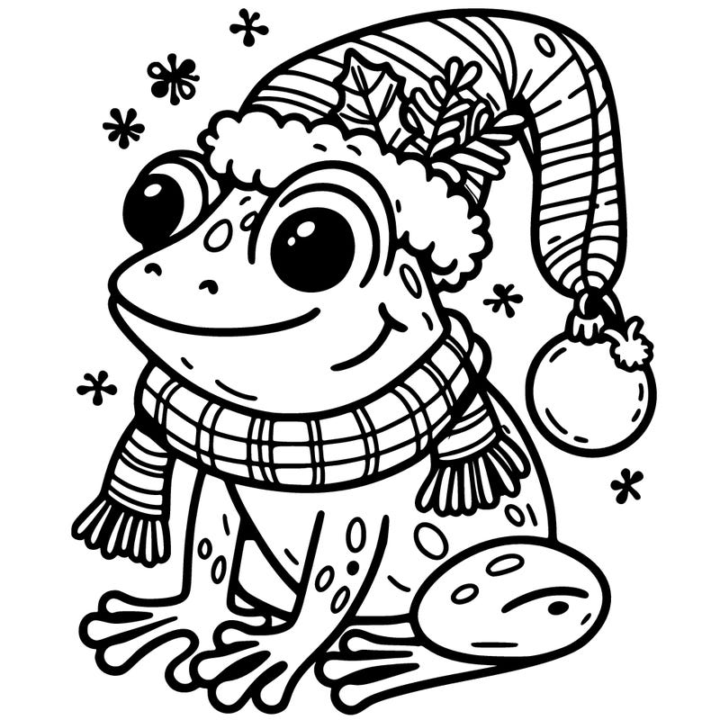 christmas frog