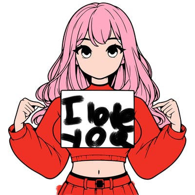 girl holding a blank sign in a long sleeve crop top