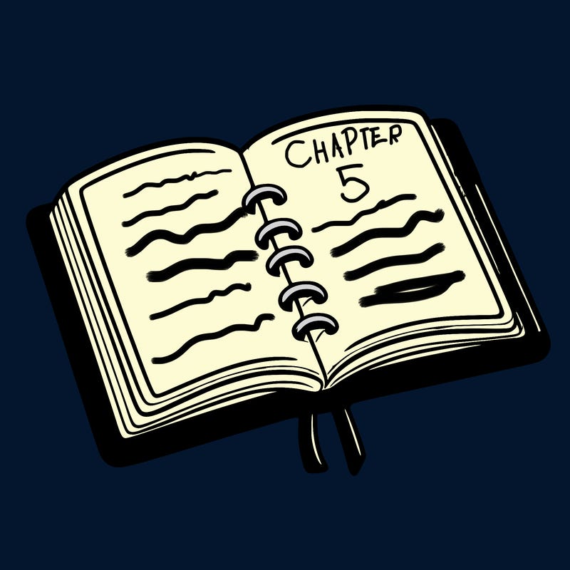 open note book blank