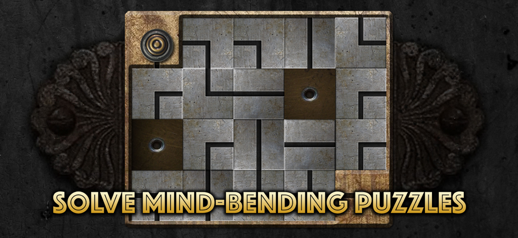 The Lost Treasure - A complex metallic path-connecting puzzle from The Lost Treasure mobile game.