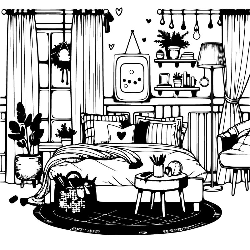 cozy realistic chic bedroom decor