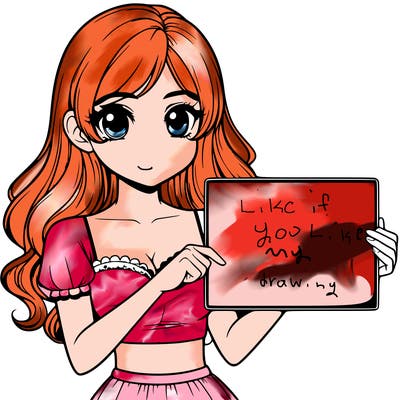 realistic pretty girl holding blank sign