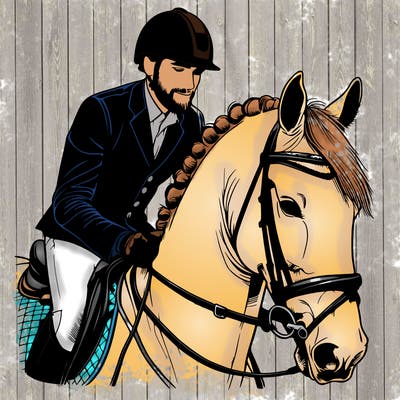 realistic equestrian rider