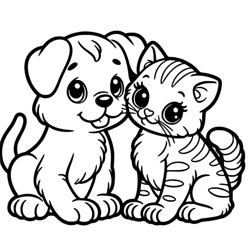 kitten and puppy