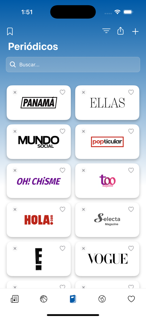 Periódicos de Panamá - List of magazine and news sources in the Periodicos de Panama app