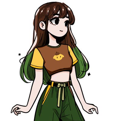 girl in a cute crop top
