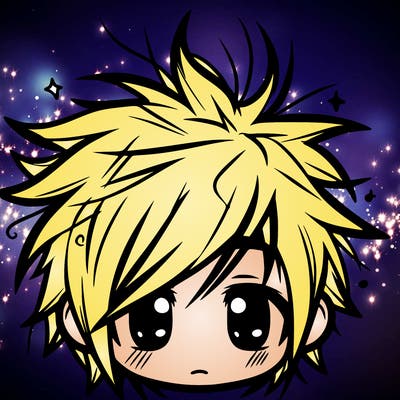 messy hair sharp eyes