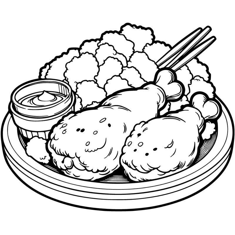 a plate of fried chicken