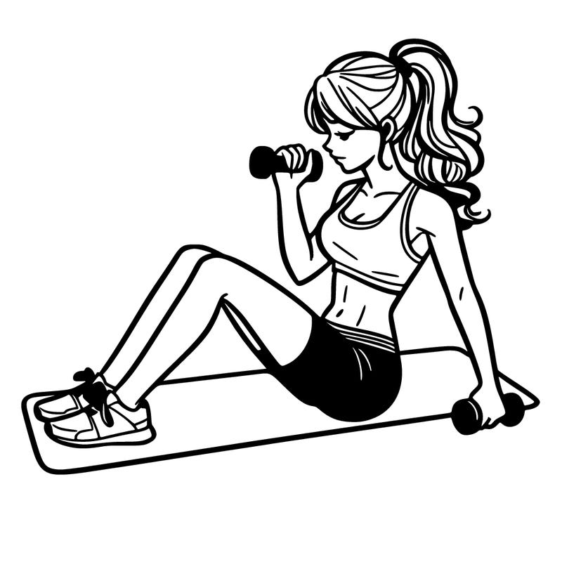 woman working out
