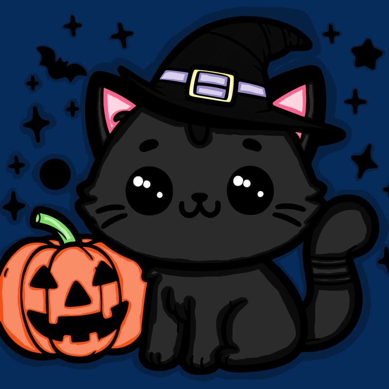cute hallowen cat
