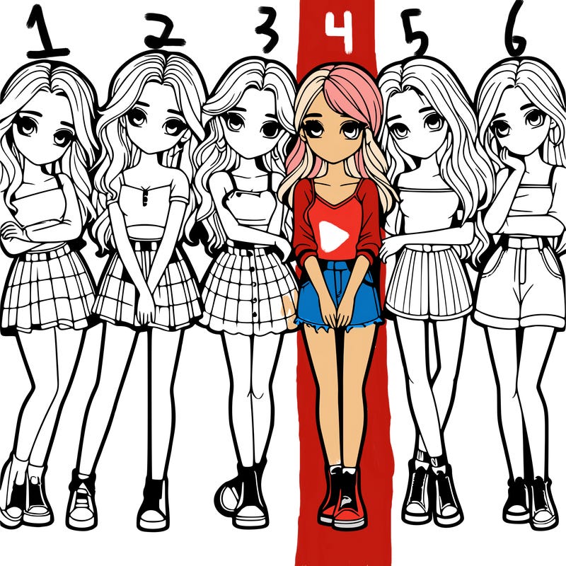 a group of girls realistic