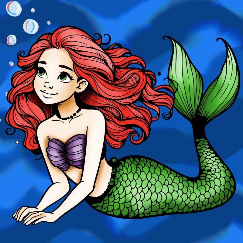 a realistic mermaid