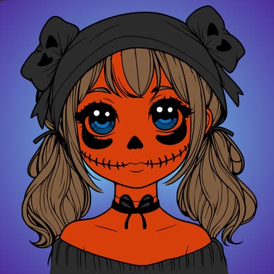 realistic girl halloween